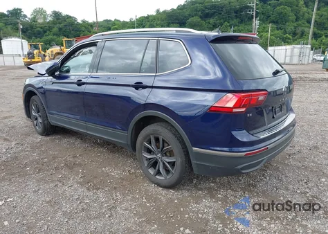 2022 Volkswagen Tiguan Se z USA, uszkodzony, nr VIN 3VV2B7AX2NM174360